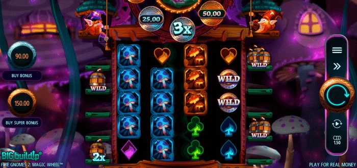 Fire Gnomes 2 Magic Wheel - ekrani kryesor i lojës